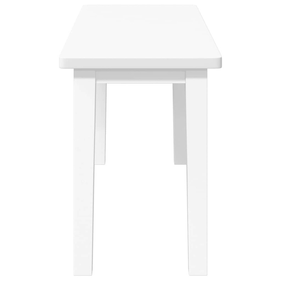 Banco 90 cm madera maciza caucho