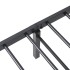 Estructura de cama sin colchón plegable negro acero 100x190