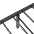 Estructura de cama sin colchón plegable negro acero 107x203