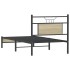 Estructura de cama sin colchón madera roble Sonoma 75x190