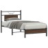 Estructura de cama sin colchón madera marrón roble 75x190
