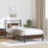 Estructura de cama sin colchón madera marrón roble 75x190