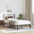 Estructura de cama sin colchón madera marrón roble 75x190