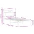 Estructura de cama sin colchón madera marrón roble 75x190
