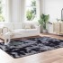 Alfombra de pelo largo NAVARRA gris oscuro 200x290 cm