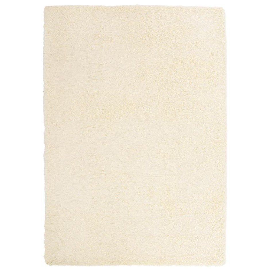 Alfombra peluda de pelo largo NAVARRA crema 240x340cm