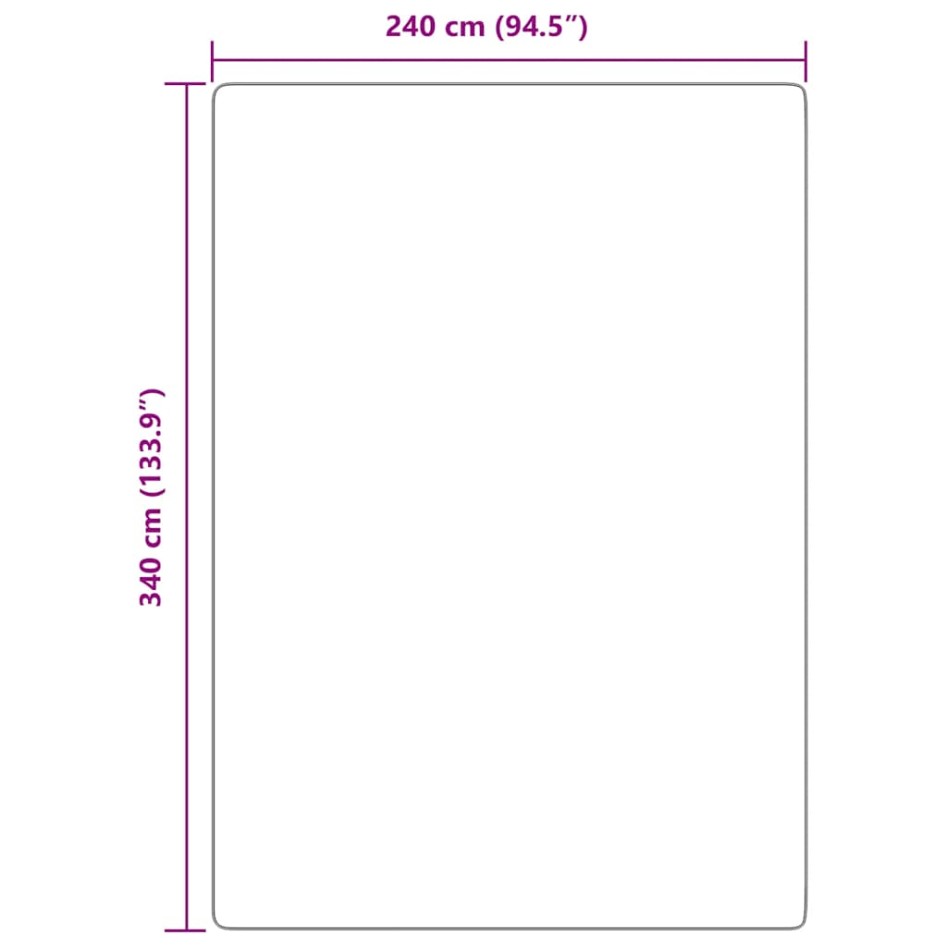 Alfombra peluda de pelo largo NAVARRA crema 240x340cm