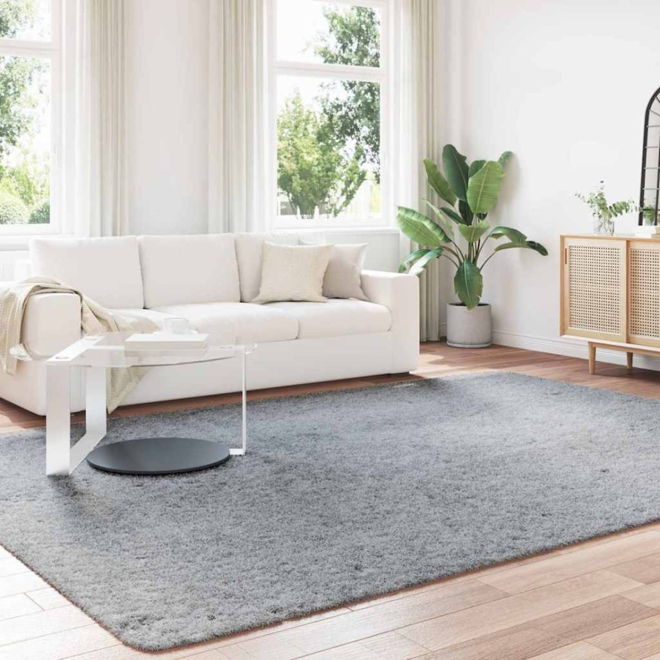 Alfombra de pelo largo NAVARRA gris plateado 240x340