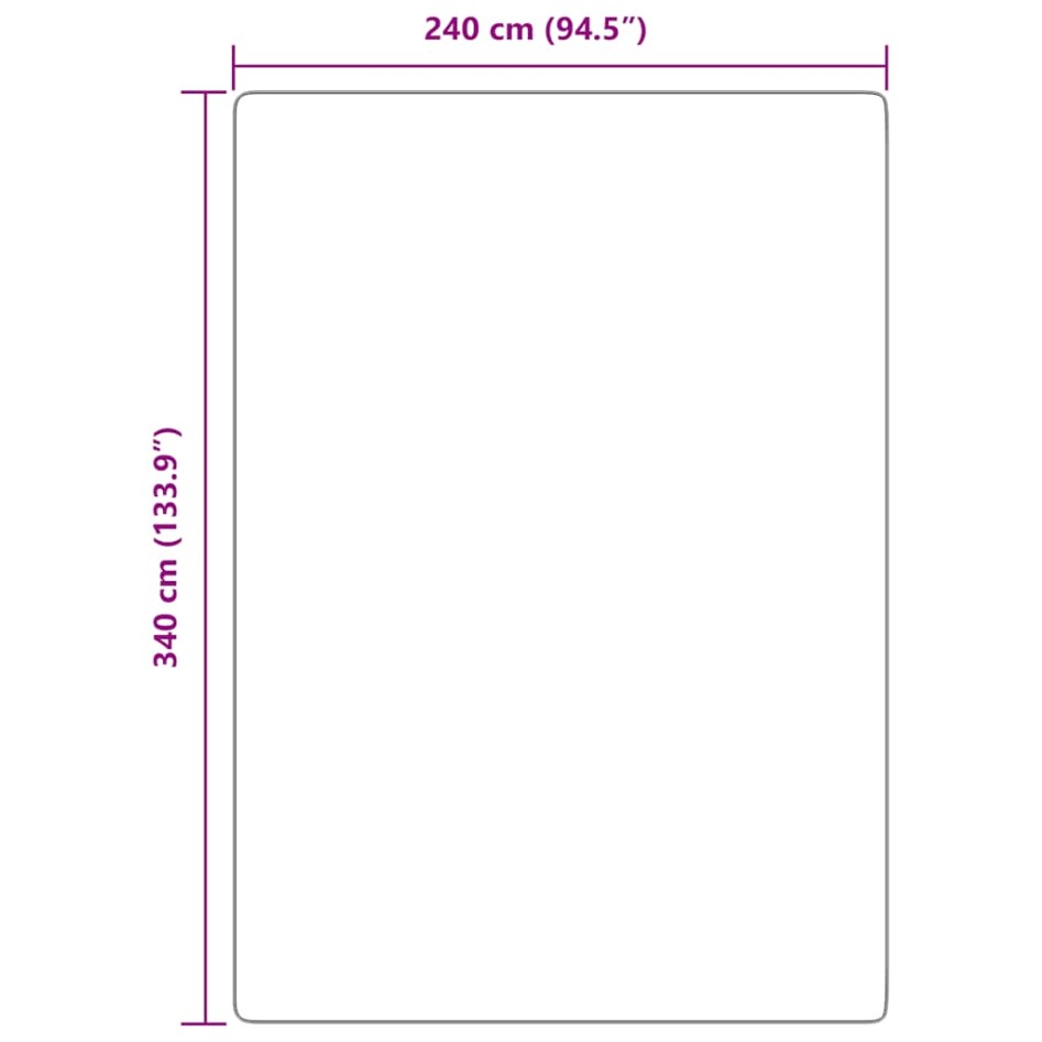 Alfombra de pelo largo NAVARRA gris plateado 240x340