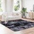 Alfombra de pelo largo NAVARRA gris oscuro 240x240 cm