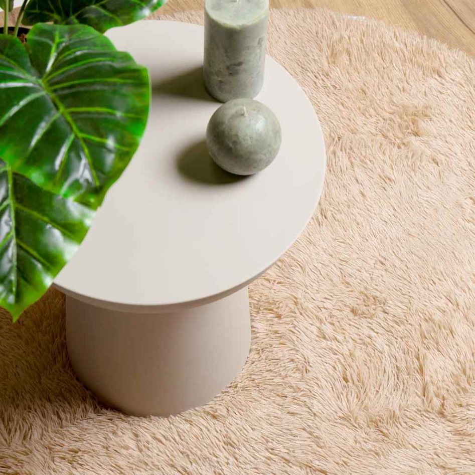 Alfombra peluda de pelo largo NAVARRA beige 300x200cm