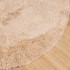 Alfombra peluda de pelo largo NAVARRA beige 240x240cm