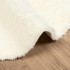 Alfombra peluda de pelo largo NAVARRA crema 240x240cm