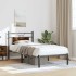 Estructura de cama sin colchón madera roble ahumado 90x190