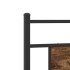 Estructura de cama sin colchón madera roble ahumado 90x190