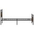 Estructura de cama sin colchón madera roble ahumado 100x200