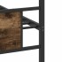 Estructura de cama sin colchón madera roble ahumado 90x200