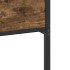 Estructura cama sin colchón madera roble ahumado 80x200