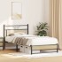 Estructura de cama sin colchón madera roble Sonoma 100x200