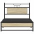 Estructura de cama sin colchón madera roble Sonoma 100x200