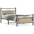 Estructura de cama sin colchón madera roble Sonoma 100x190