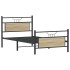 Estructura de cama sin colchón madera roble Sonoma 100x190