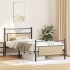 Estructura de cama sin colchón madera roble Sonoma 100x190