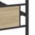Estructura de cama sin colchón madera roble Sonoma 100x190