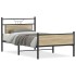 Estructura de cama sin colchón madera roble Sonoma 100x190