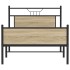 Estructura de cama sin colchón madera roble Sonoma 100x190