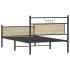 Estructura de cama sin colchón madera roble Sonoma 100x190