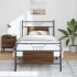 Estructura de cama sin colchón madera marrón roble 90x200