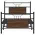 Estructura de cama sin colchón madera marrón roble 90x200