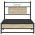Estructura de cama sin colchón madera roble Sonoma 90x200