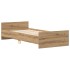 Estructura de cama sin colchón roble artesanal 100x200