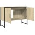 Armario lavabo baño madera ingeniería roble Sonoma 80x33x60