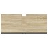 Armario lavabo baño madera ingeniería roble Sonoma 80x33x60