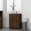 Armario baño madera contrachapada roble marrón 60x33x80 cm