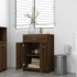 Armario baño madera contrachapada roble marrón 60x33x80