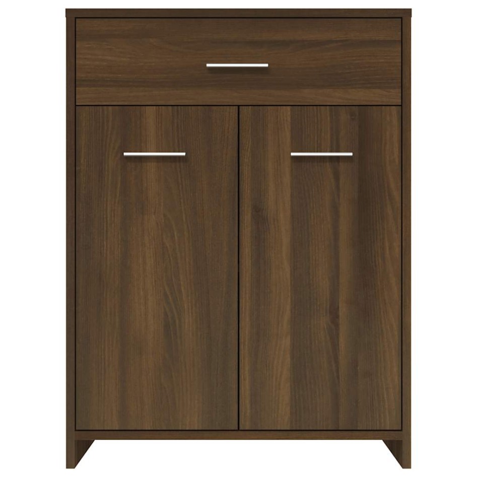 Armario baño madera contrachapada roble marrón 60x33x80