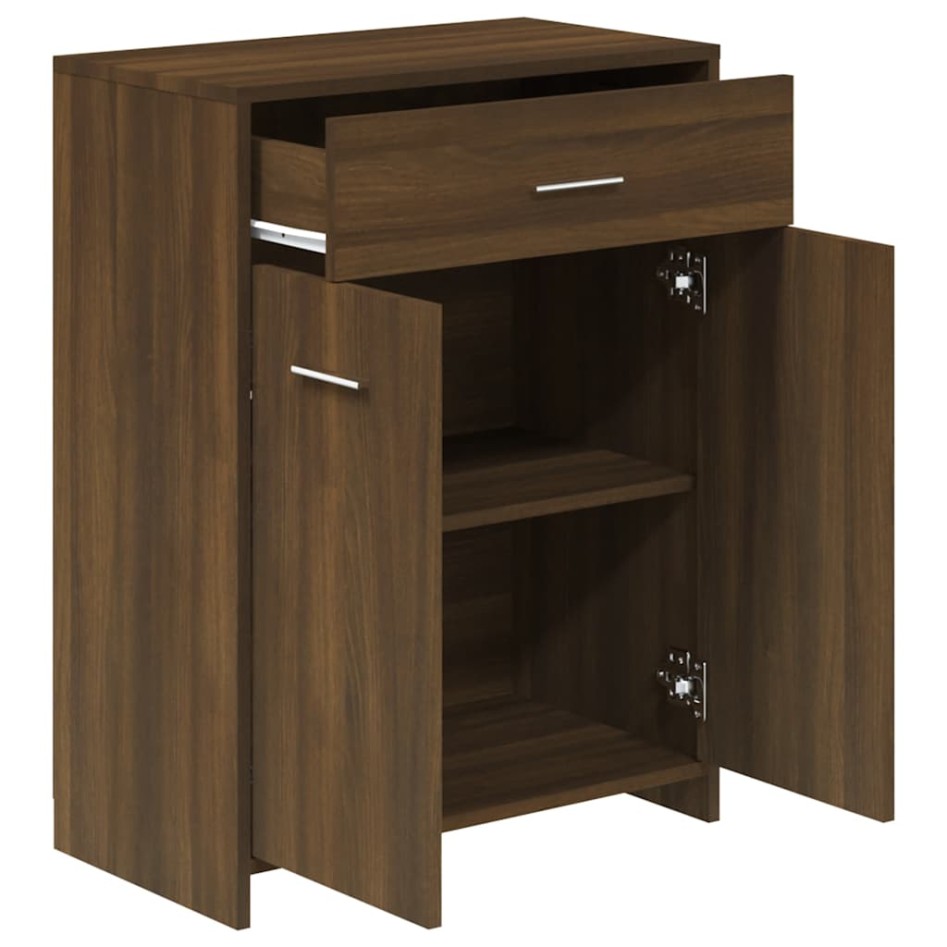 Armario baño madera contrachapada roble marrón 60x33x80
