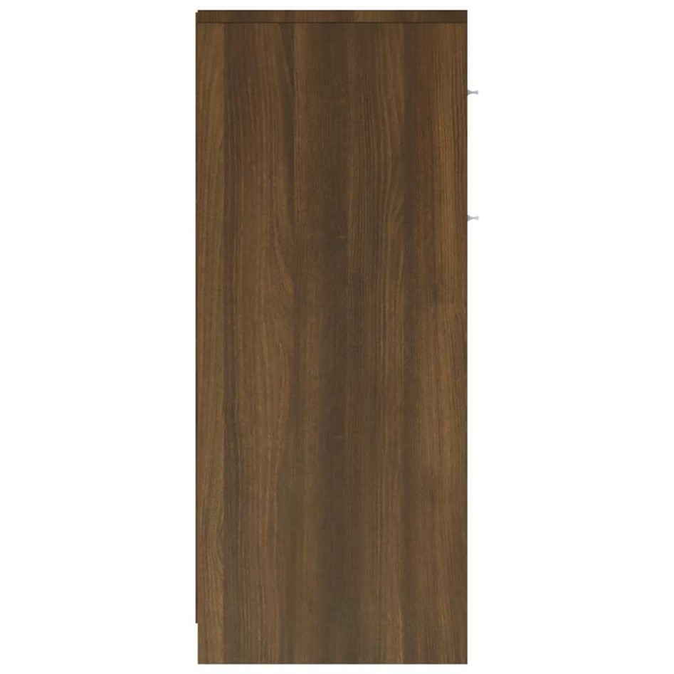 Armario baño madera contrachapada roble marrón 60x33x80