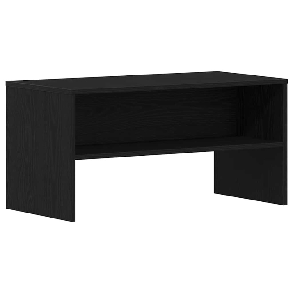 Mueble de TV madera de ingeniería roble negro 80x40x40