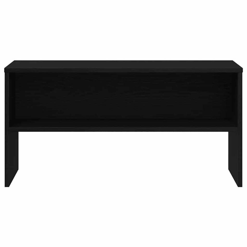 Mueble de TV madera de ingeniería roble negro 80x40x40