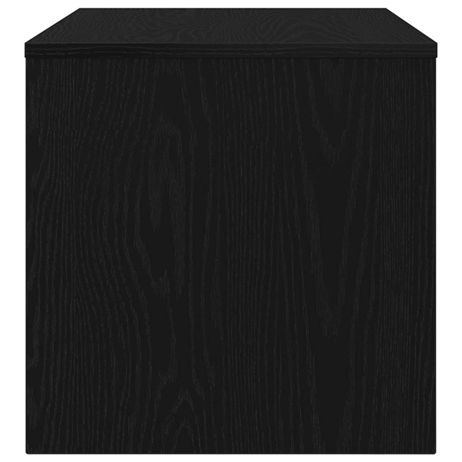 Mueble de TV madera de ingeniería roble negro 80x40x40