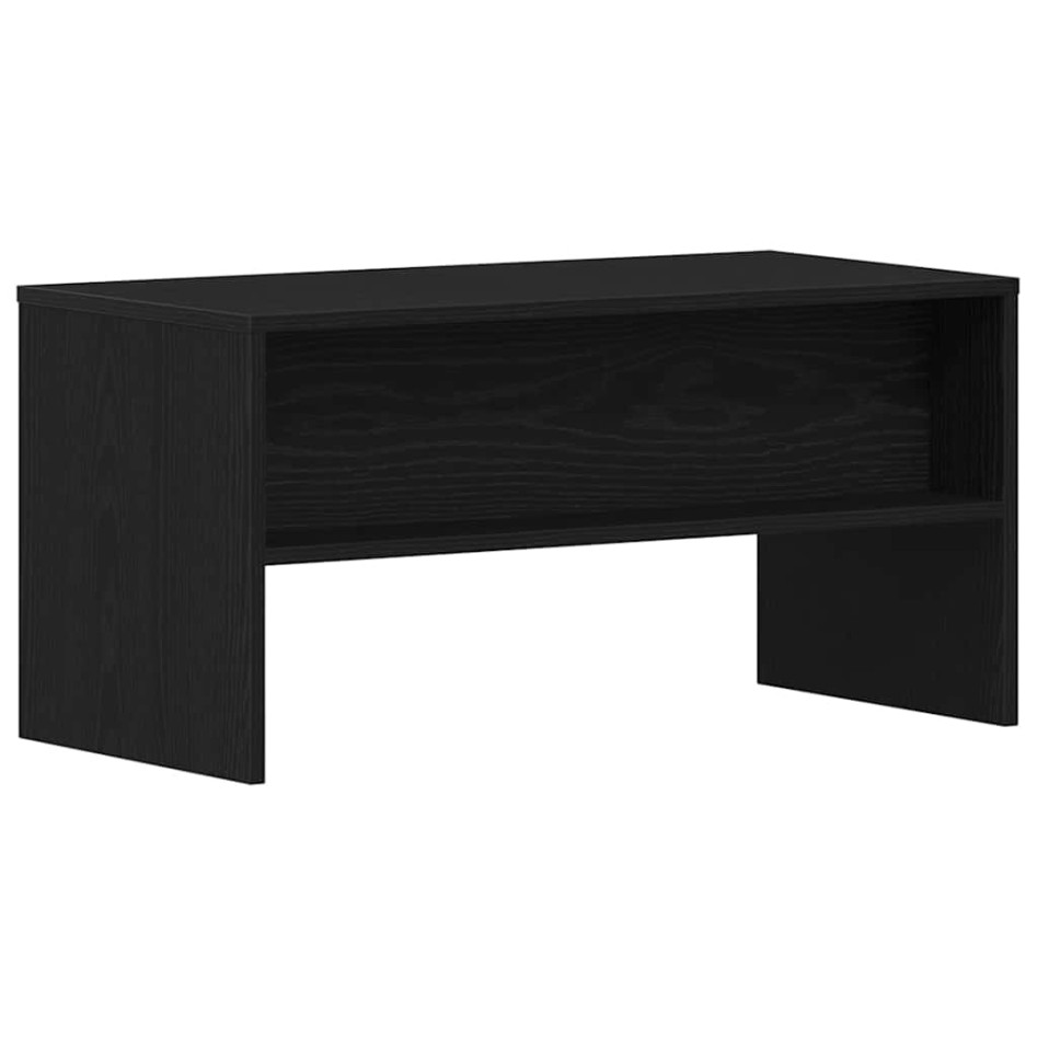 Mueble de TV madera de ingeniería roble negro 80x40x40