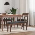 Banco 110 cm madera maciza marrón