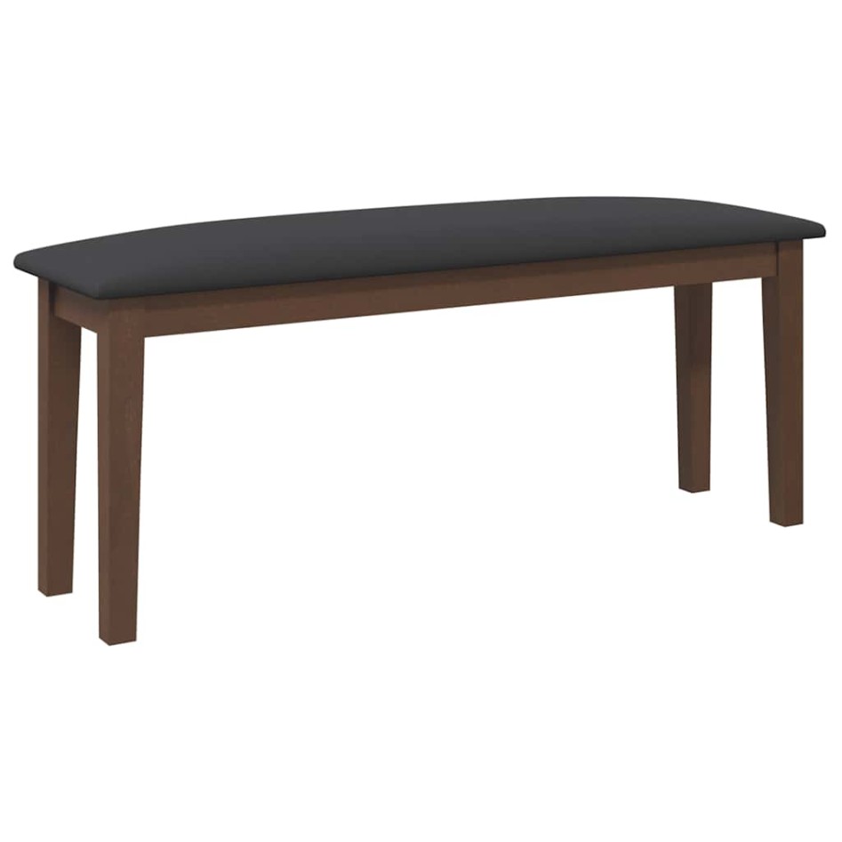 Banco 110 cm madera maciza marrón