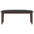 Banco 110 cm madera maciza marrón