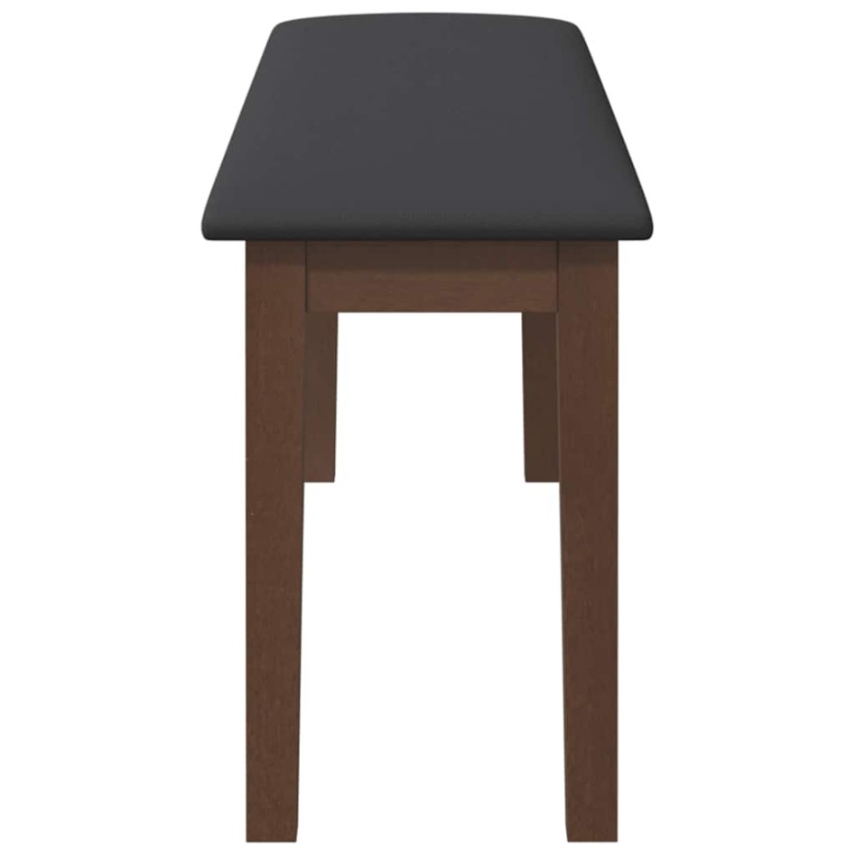 Banco 110 cm madera maciza marrón